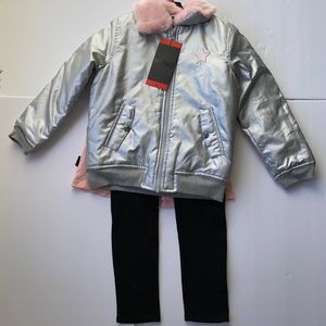 - BUFFALO DAVID BITTON GIRLS SILVER 3PC JACKET